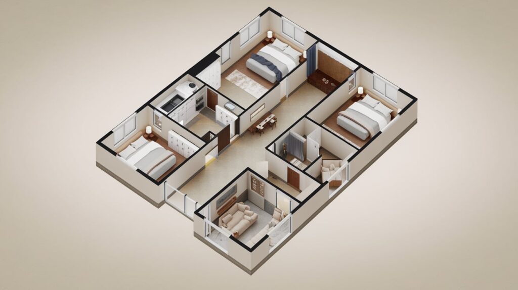 Four Bedroom House Design